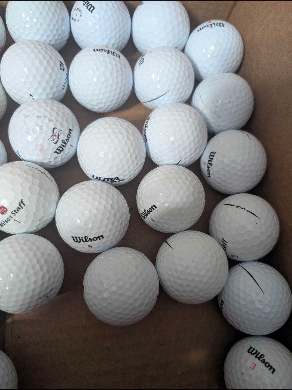 Wilson White Golf Ball Bundle